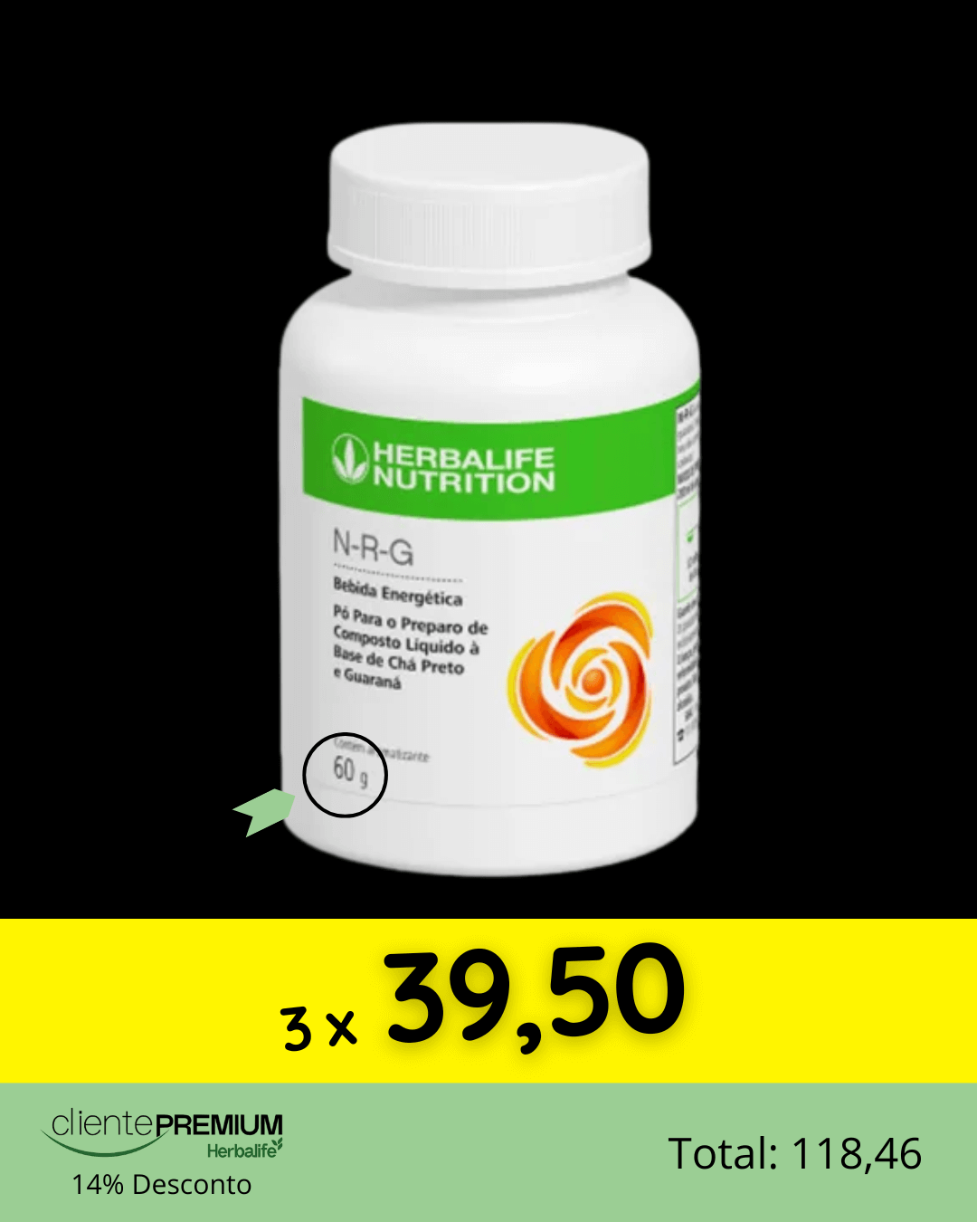 Nrg pó 60g